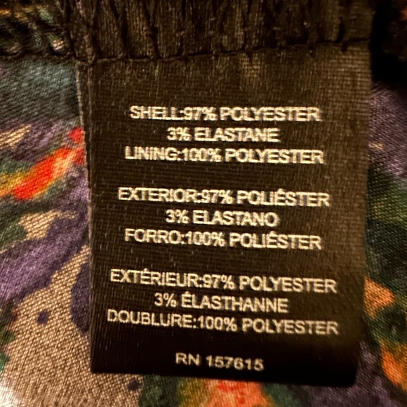 VintageTahari Multicolor Floral Maxi Tropical Print Dress. Size 14. NWT - Picture 12 of 13